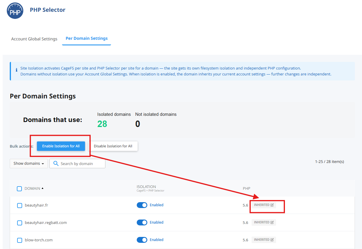 Hosting with multiple PHP versions Hosting with multiple PHP versions