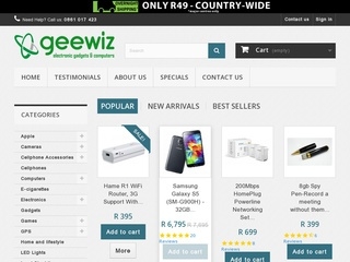 GeeWiz web hosting YOORshop