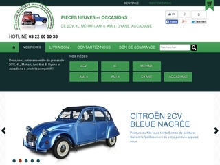 Pieces 2CV 4L web hosting YOORshop